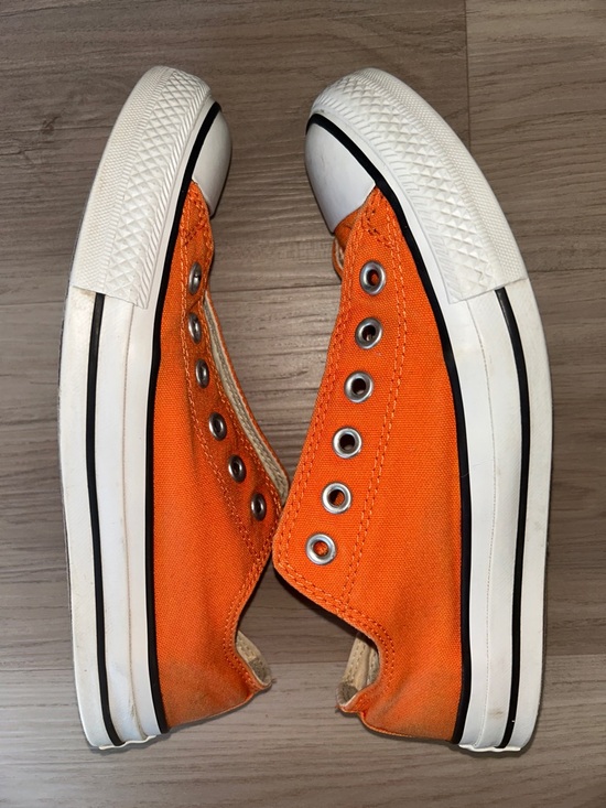 Converse Slip-On All Star Canvas Sneakers Unisex M-6 W-8 Orange Casual Athletic - Picture 7 of 10